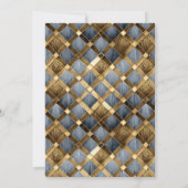 Quinceanera Masquerade Roos Goud ID1031 Kaart (Achterkant)