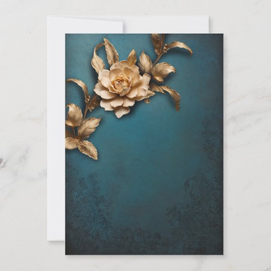 Quinceañera masquerade Venetiaanse masker Kaart (Achterkant)