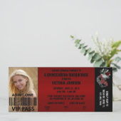 Quinceañera Masquerade VIP Admission Ticket Kaart (Staand voorkant)