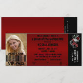 Quinceañera Masquerade VIP Admission Ticket Kaart (Voorkant / Achterkant)