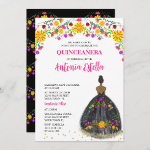 Quinceanera Mexicaanse Fiesta Prinses Jurk Kaart