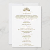 Quinceañera Minimale Fancy fotokalligrafie Kaart (Achterkant)