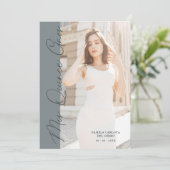 Quinceañera Minimalist Photo Funny Typography Kaart (Staand voorkant)