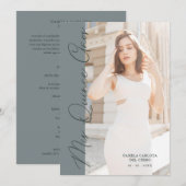 Quinceañera Minimalist Photo Funny Typography Kaart (Voorkant / Achterkant)