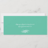 Quinceanera Mint Groen en Blauwgroen | Parijs Kaart (Achterkant)