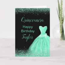 Quinceanera Mint Groene Jurk Faux Glitter