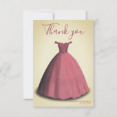 Quinceañera mis kweepeer foto bedankkaart (Voorkant)