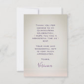  Quinceañera mis quince bedankkaart (Achterkant)