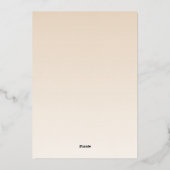 Quinceañera mis quince rode jurk Folie Uitnodiging (Achterkant)