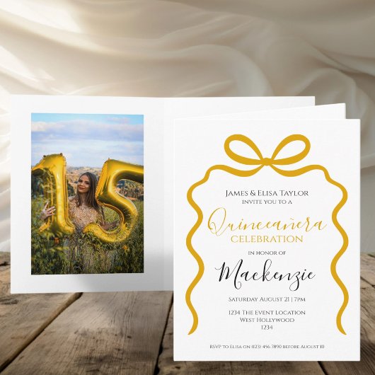 Quinceanera Modern Ribbon Lijst