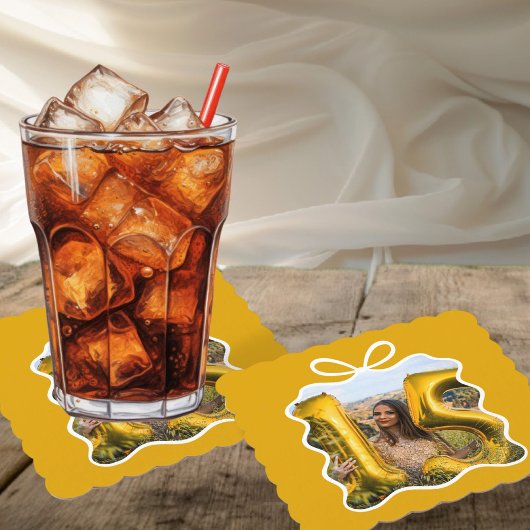 Quinceanera Moderne lintfoto Kartonnen Onderzetters