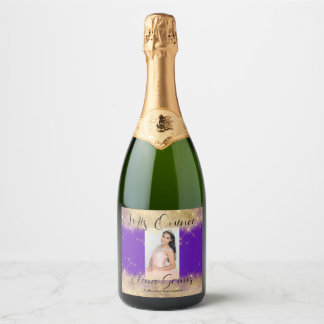 Quinceañera Mousserende Wijn Favor Label Personali Sparkling Wijnetiket