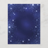 Quinceanera navy blue ballonvaardige uitnodiging t flyer (Achterkant)