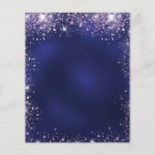 Quinceanera navy blue roze jurk flyer (Achterkant)