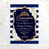 Quinceanera - Navy Gold White Kaart