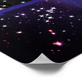 Quinceanera Neon Onder de Sterren Melkweg Quince Poster (Hoek)