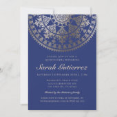 Quinceañera nodigt goudolie uit tot de zon Mandala Kaart (Voorkant)