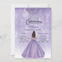 Quinceañera nodigt Paars en Silver uit