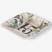 Quinceañera | Oerwoud Griekenland en Terra Cotta Papieren Bordje (Gebogen)