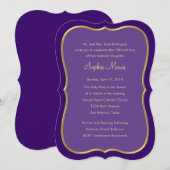 Quinceanera om het even welke Kleur met het Ontwer Kaart (Voorkant / Achterkant)