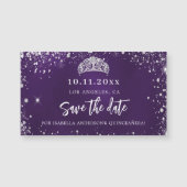 Quinceanera paars Silver, met uitzondering van de  (Voorkant)