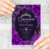 Quinceanera Paars Zilver Kaart