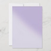 Quinceañera Paarse Lila Floral Tiara Butterflies Save The Date (Achterkant)