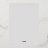 Quinceañera Papel Picado Elegant Grijs Zilver Folie Uitnodiging (Achterkant)