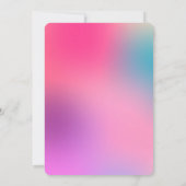 Quinceañera Papel Picado Fun Gradient Pink Silver Kaart (Achterkant)