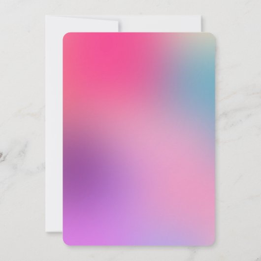 Quinceañera Papel Picado Fun Gradient Pink Silver Kaart (Achterkant)