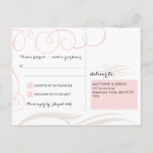 Quinceanera | Parijs Boarding Pass RSVP Uitnodiging Briefkaart (Achterkant)