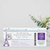 Quinceanera | Parijs Kaart (Staand voorkant)