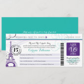 Quinceanera | Parijs Kaart (Voorkant / Achterkant)