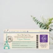 Quinceanera | Parijs Kaart (Staand voorkant)