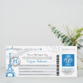 Quinceanera | Parijs Kaart (Staand voorkant)