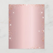 Quinceanera Paris blush roze budget uitnodiging Flyer (Achterkant)