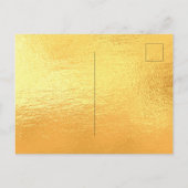 Quinceanera partij gouddruppels uitnodiging briefkaart (Achterkant)