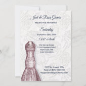 Quinceanera Party Blush Pink and White Roses Kaart (Achterkant)