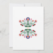 Quinceanera Party Floral Fiesta Mexican Birthday Kaart (Achterkant)