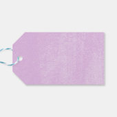 Quinceanera Party Gouden Tiara Paarse Lila Bloemen Cadeaulabel (Achterkant Horizontaal)