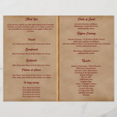 Quinceañera Party-programma Rode Maskerade Masker (Achterkant)