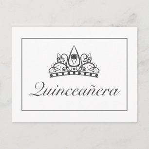 Quinceañera Party RSVP Aankondiging Uitnodiging