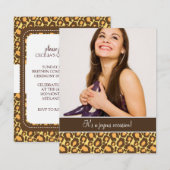 Quinceanera Party-uitnodigingen voor het afdrukken Kaart (Voorkant / Achterkant)