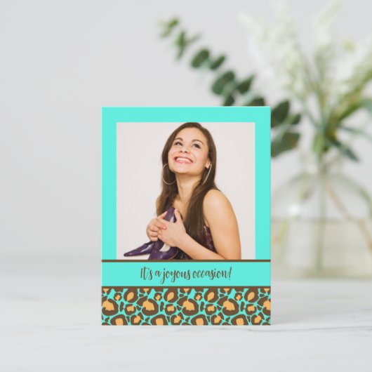 Quinceanera Party-uitnodigingen voor het afdrukken Kaart (Staand voorkant)