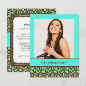 Quinceanera Party-uitnodigingen voor het afdrukken Kaart (Voorkant / Achterkant)