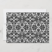 Quinceanera Party with Photo - Silver Black White Kaart (Achterkant)