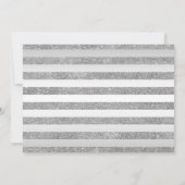 Quinceanera Party with Photo - Silver Royal Blue Kaart (Achterkant)