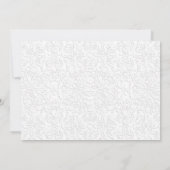 Quinceanera Party with Photo - Silver Royal Blue Kaart (Achterkant)