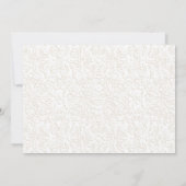 Quinceanera Party with Photo - White Gold Blue Kaart (Achterkant)