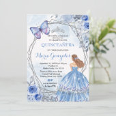 Quinceanera Pastel Flowers 16e verjaardag Kaart (Staand voorkant)